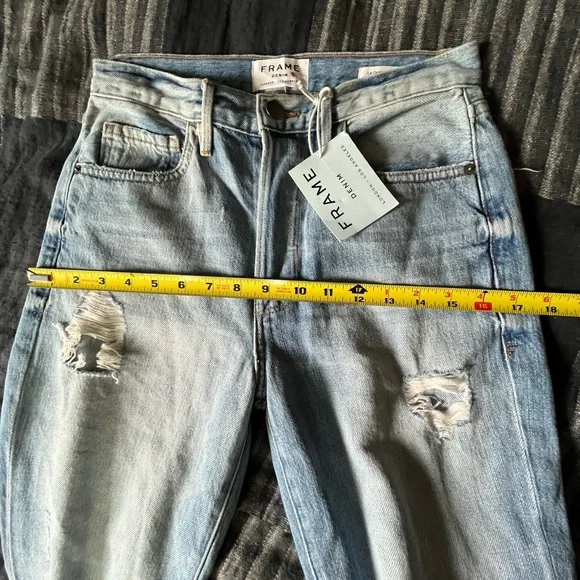 FRAME denim le original skinny in distressed POMDALE size 25 NWT